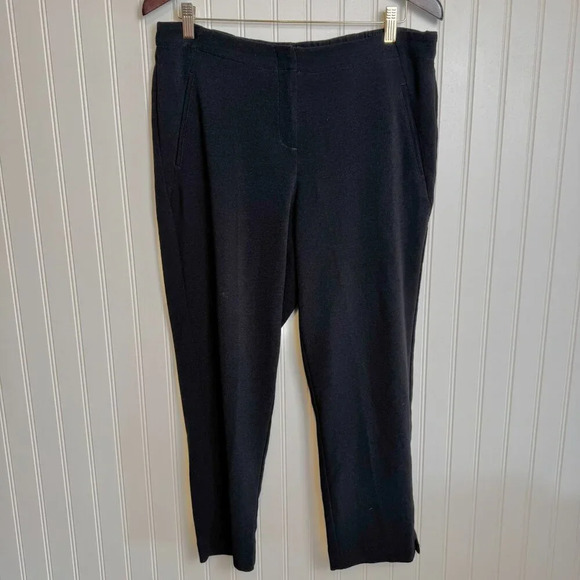 J Jill black cropped pants size medium petite Q4 - Picture 1 of 4